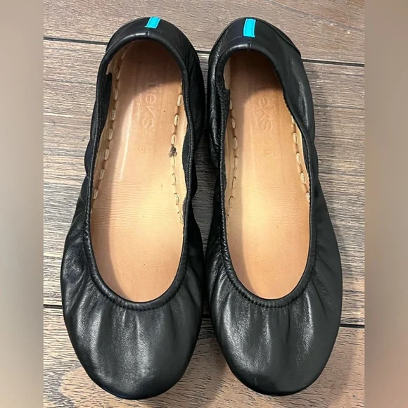 Tieks Black Leather Ballet Flats Womens size 8 - Picture 3 of 10